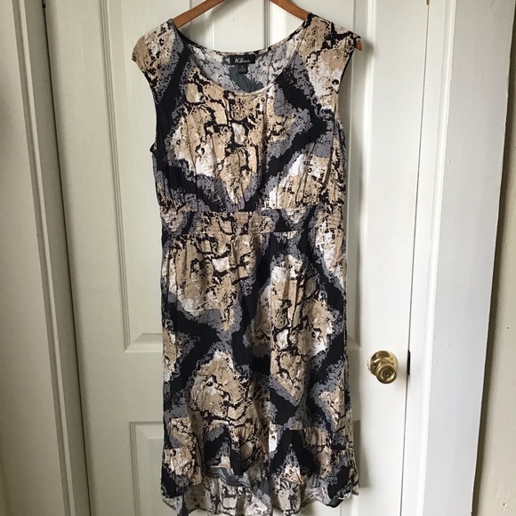 AGB Dresses & Skirts - AGB: Black white and tan dress. Size 16